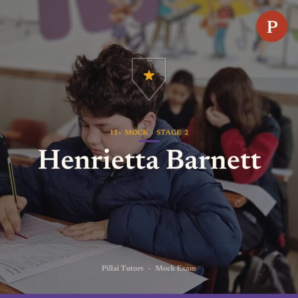 Henrietta Barnett Stage 2 Mock
