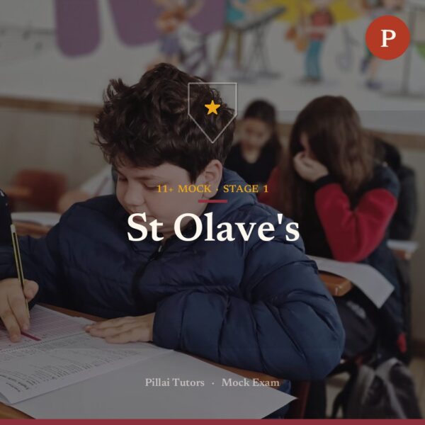 St Olave's Stage 1 Mock